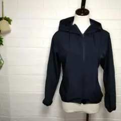 完売 美品 GU ジーユー　マウンテン　ナイロン　パーカー　ブルゾン 紺　S