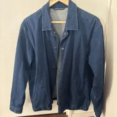 G U ダークブルー デニムコーチジャケット Sサイズ