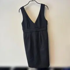 ZARA BASIC ブラック Vネック ワンピース S
