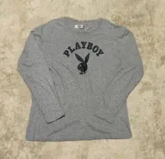 PLAYBOY グレー ロンT