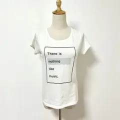 コルザ✨プリント薄手半袖Ｔシャツ【Ｍ】ホワイト系　綿36%