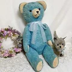 1940's 59cm Blue Antique Bear