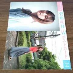 菅原咲月 乃木坂46 Wダブルポストカード 少年サンデー 24年28号付録