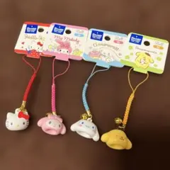 サンリオキャラクター ストラップセット　根付け鈴つき