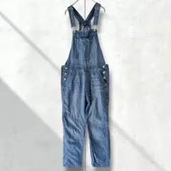 ギャップ デニム オーバーオール サロペット 定番 インディゴ ブルー S