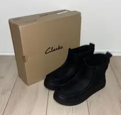 22cm 良品 Clarks Barleigh Pull ボア ブーツ ワラビーのサムネイル