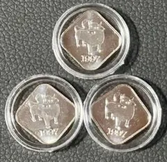 訳あり）安心の造幣局製 【純銀】miniメダル3枚 Japan mint ㉚ - メルカリ
