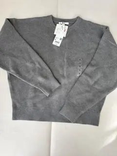 UNIQLO C スムースコットンクルーネックセーター　M グレー