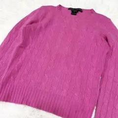상태좋음 ✨ ラルフローレン ブラックレーベル カシミヤ100% ケーブルニットS