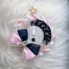 ロゼット 痛ロゼット ピンク ネイビー 白 ゴールド 星 痛バッグ 缶バッジ用