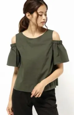 allureville タイプライター オフショルダー ブラウス カットソーのサムネイル