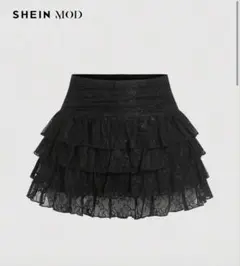 SHEIN ブラック ミニスカート 63036594 シズニルック