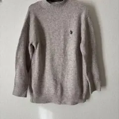 U.S.POLO ASSN.ウール混合 クルーネック セーター　M
