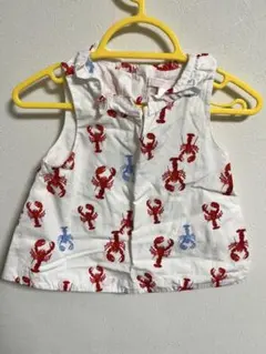 JANIE AND JACK ジャニーアンドジャック タンクトップ ザリガニ