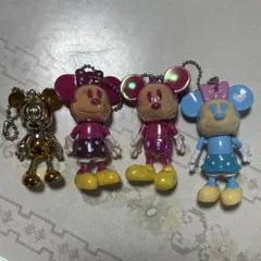Disney ミッキー ミニー キーホルダー 4点セット