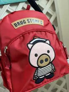 ★ 2way ★ 斜めがけ★ ドラッグストアーズ★ 真っ赤　ショルダー　　美品のサムネイル