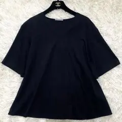 【美品✨】Theory luxe 21AW Vネック プルオーバーカットソー 黒
