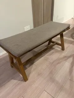 【unico】ELEMT ベンチ　ブラウン