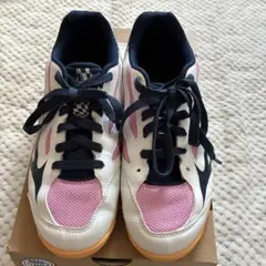 Mizuno 卓球シューズ 25.0cm ホワイト/ピンク/ネイビー24.5にも