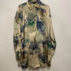 ZARA 抽象柄 長袖シャツ Sサイズ