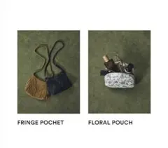 moussy ノベルティFRINGE POCHET 黒 FLORAL POUCH - メルカリ