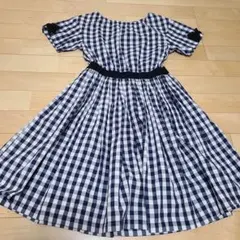 THE SHOP TK チェックのワンピース サイズ140 美品のサムネイル