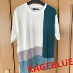 Mサイズ　メンズ　白　グリーン　綿　ポリエステル　レイジブルー　Tシャツのサムネイル