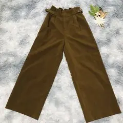 フィルグランデ (M) タック入りワイドパンツ レディース サイドベルト ワイド