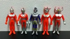 ウルトラマンシリーズ(13cm) 5体セット　昭和レトロ