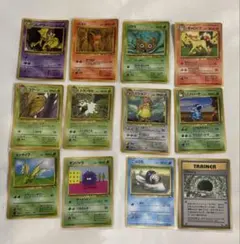 比較的美品 ポケモンカード 旧裏 旧裏面 拡張シート まとめ売り 12枚