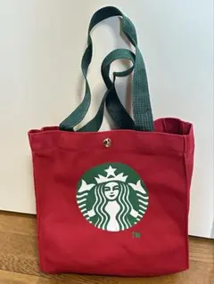 スターバックス　ノベルティ 赤　トートバッグ