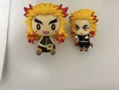 鬼滅の刃 煉獄杏寿郎 フィギュア2点 一番くじ 心を燃やせ D賞 ちょこのっこ