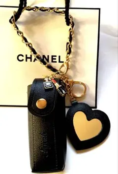 シャネル ムエット★ L-3リップケースミラー付バッグチャーム（キーホルダー）