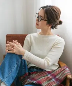 ボートネックワイドリブニット URBAN RESEARCH DOORS