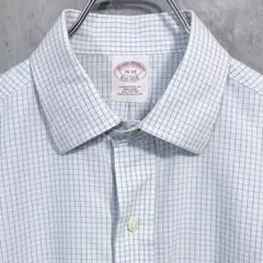 ブルックスブラザーズ90s00sミニチェックシャツトラディショナルフィットM相当