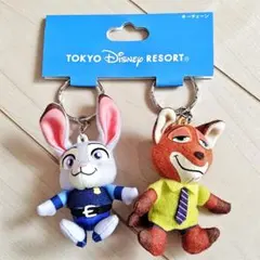 ディズニーリゾート★ズートピア★キーチェーン★ニック★ジュディ★
