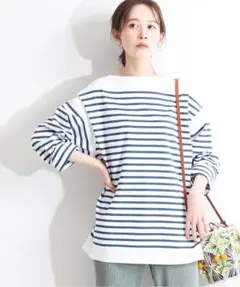 IENA LA BOUCLE パネルボーダー プルオーバー◆のサムネイル