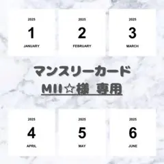 【MII☆様 専用】 ましかく マンスリーカードのサムネイル