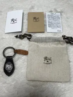 IL BISONTE ブラックレザー キーリング