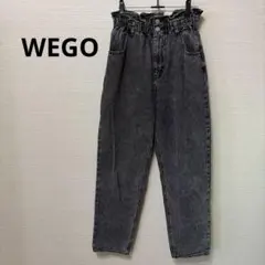 WEGO（ウィゴー）デニムパンツ ジーンズ グレー ハイウエスト カジュアル