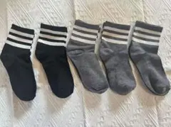 新品未使用　ストライプデザインソックス5足セット