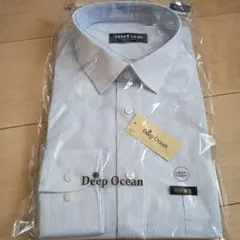 新品未使用　長袖ワイシャツ　Deep Ocean ドレスシャツ Lサイズ