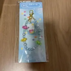 산리오 히트 쿠지 ハローキティ ビーズチャーム ブルー