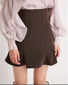 スナイデル　フレアーミニスカショーパン　brown サイズ0 XS