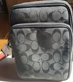 COACH ブラック ショルダーバッグ