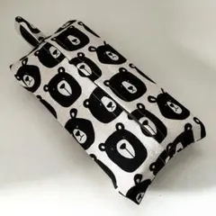 ハンドメイド■ソフトパック■ティッシュカバー■熊■クマフェイス■ナチュラル