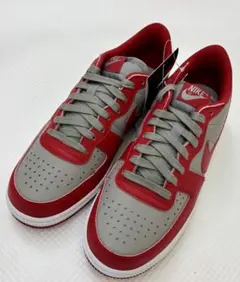 ナイキターミネーター　LOW ミディアムグレー　バーシティレッド25.5cm