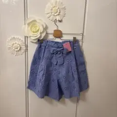 mezzo piano junior オリジナルレースキュロット　サックス