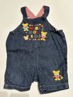 ミキハウス　デニム　サロペット オーバーオール　80