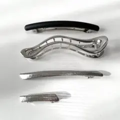 【即日発送/新品未使用】ヘアアクセ＊バレッタまとめ売り4点セット 韓国